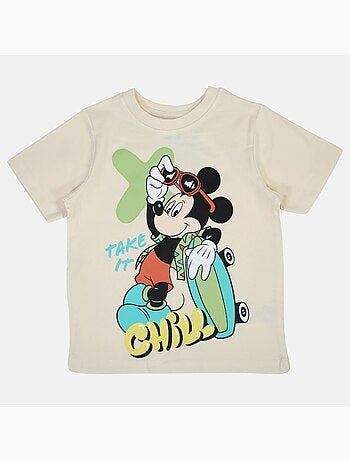 Disney - Kind T-shirt beige personage skate