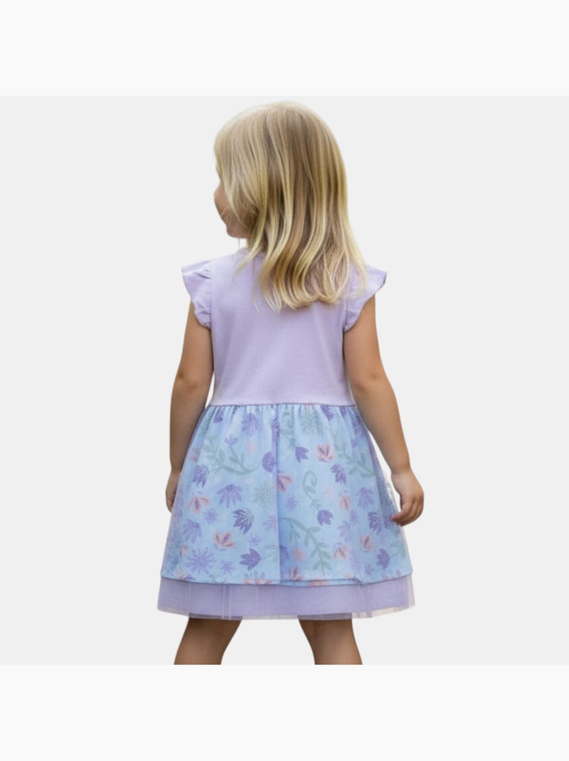 Disney - Kinder jurk met animatieprint Mauve - Kiabi
