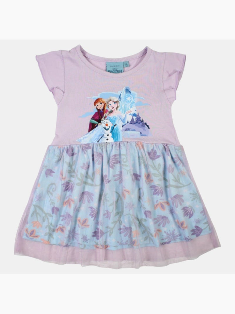 Disney - Kinder jurk met animatieprint Mauve - Kiabi