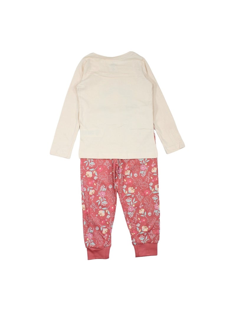 Disney - Kinder pyjama met prinsessenprint Ecru - Kiabi