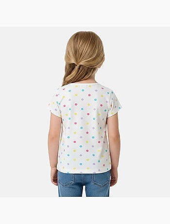 Disney - Kinder T-shirt korte mouwen wit met stippen personage