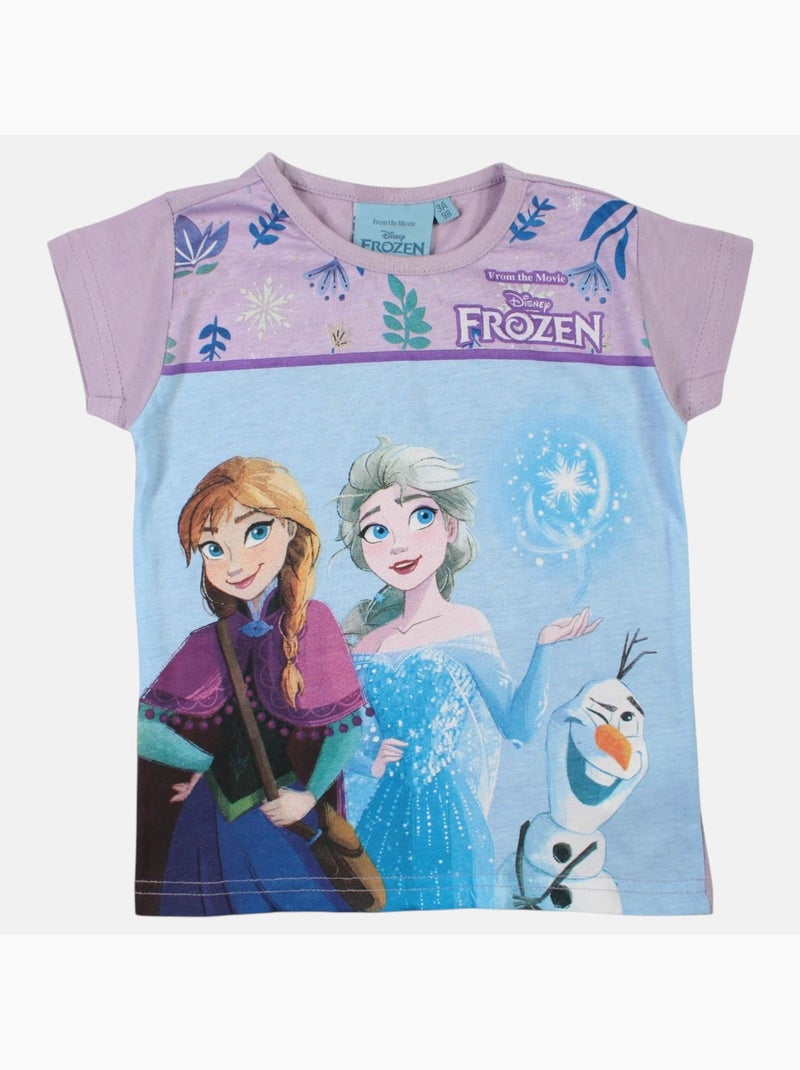 Disney - Kinder t-shirt met animatieprint Mauve - Kiabi