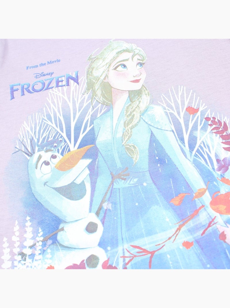 Disney - Kinder t-shirt met animatieprint Paars - Kiabi