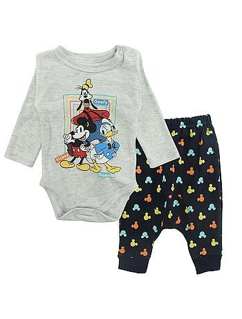 Disney - Lange mouwen body met legging met kleurrijke patronen