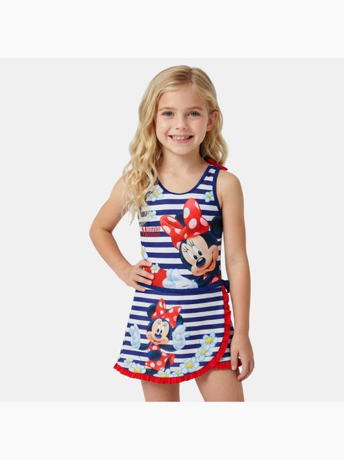 Disney - Maillot de bain 1 pièce avec jupe et imprimé - Kiabi