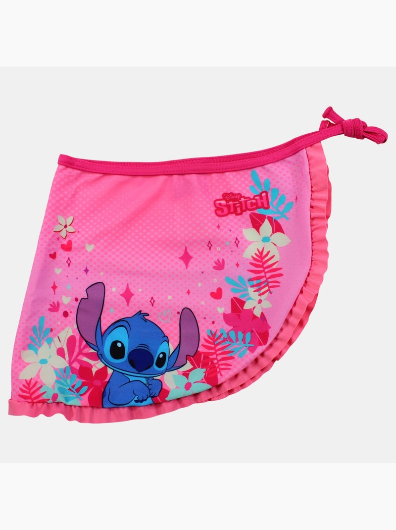 Disney - Maillot de bain 1 pièce avec jupe et imprimé Rose - Kiabi