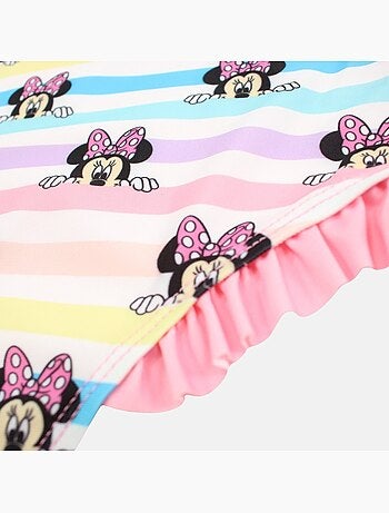Disney - Maillot de bain fille 1 pièce rayé multicolore motif personnage