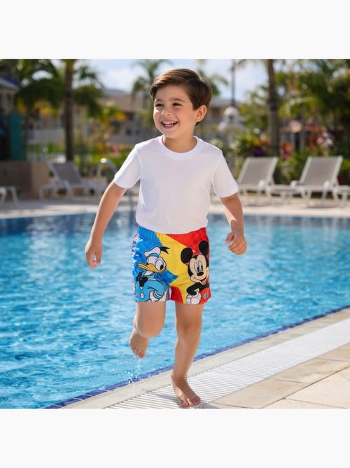 Disney - Maillot enfant short orange et bleu - Kiabi