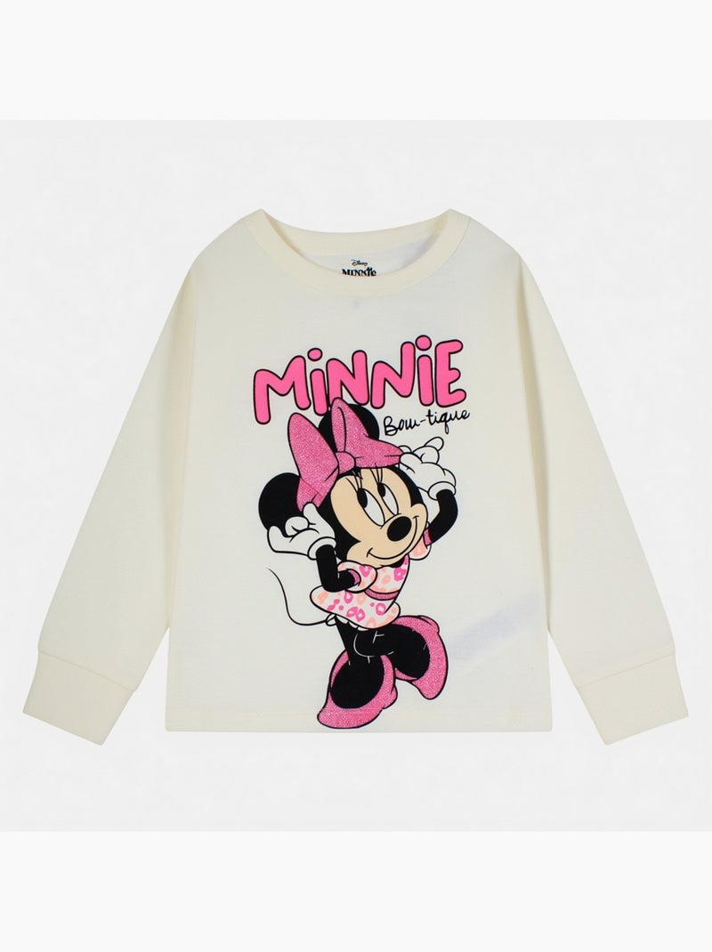 Disney - meisjespyjama minnie Wit - Kiabi