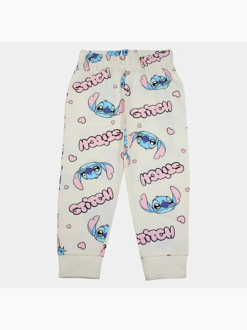 Disney - meisjespyjama stitch Wit - Kiabi