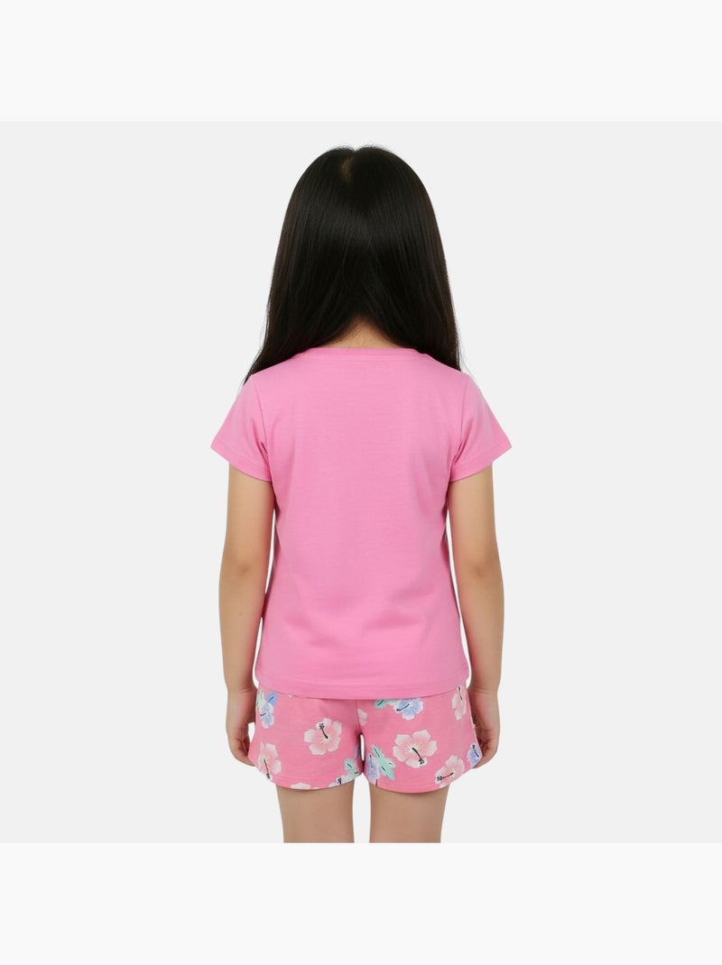 Disney - Meisjesset Stitch Roze - Kiabi