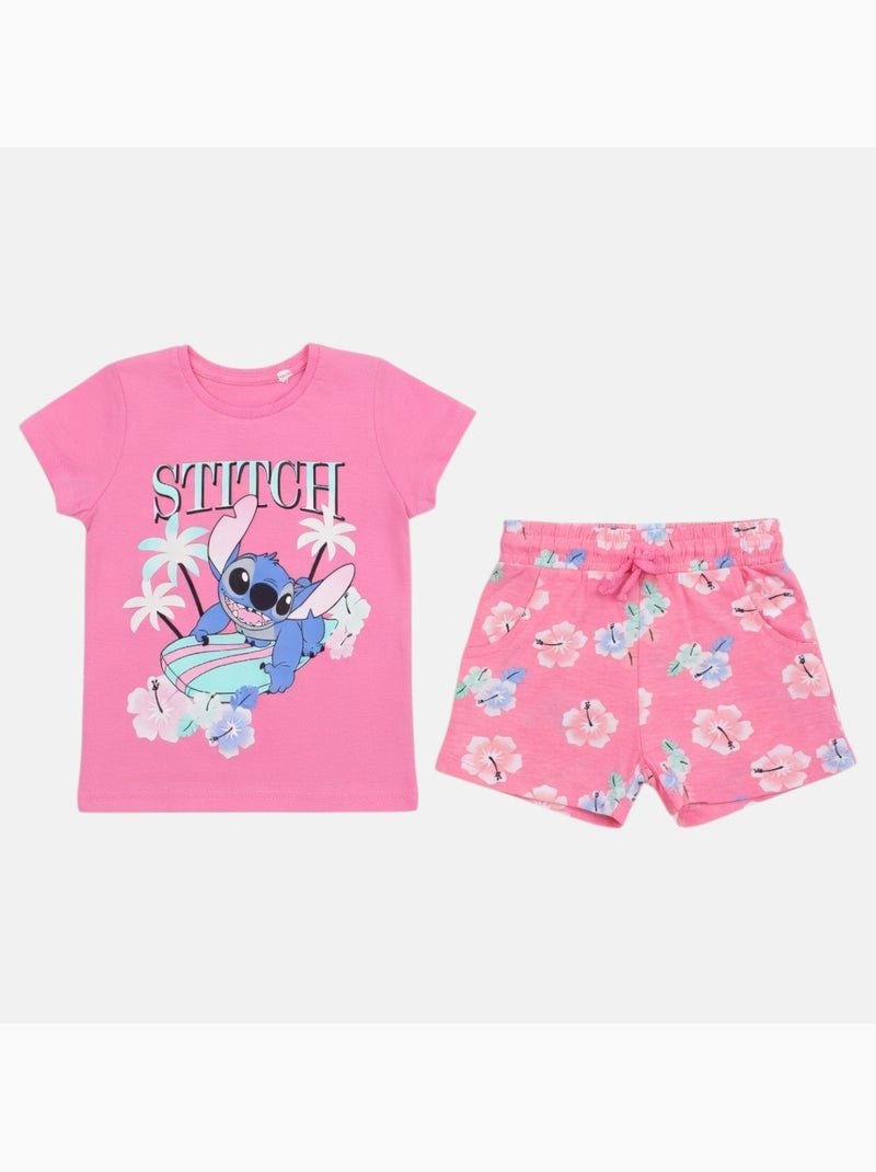 Disney - Meisjesset Stitch Roze - Kiabi