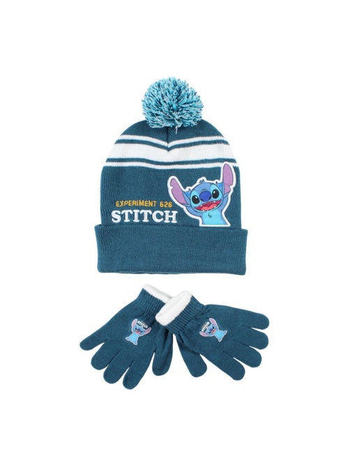Disney - Muts met pompon en handschoenen met personages - Kiabi