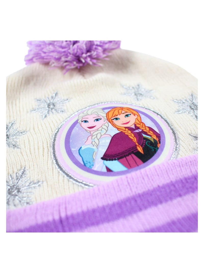 Disney - Muts met pompon en patroon meisje Paars - Kiabi