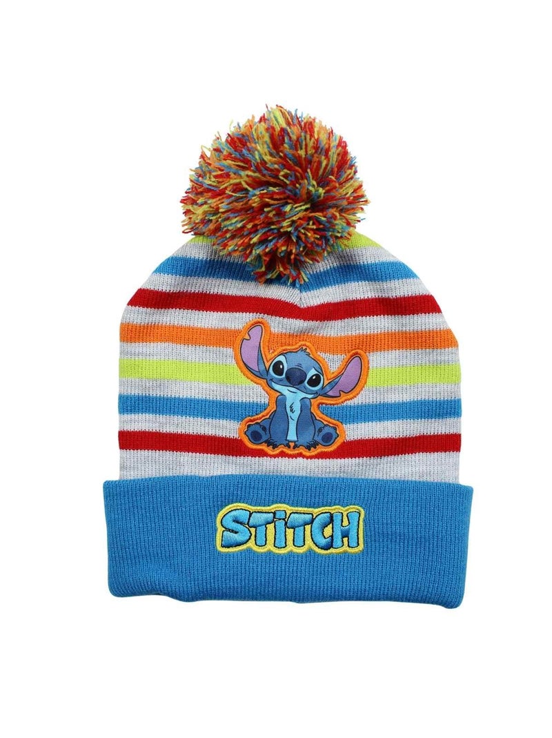 Disney - Muts met pompon, handschoenen en sjaal kleurrijk Blauw - Kiabi