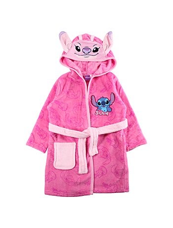 Disney - peignoir à capuche imprimé avec ceinture, capuche à oreilles