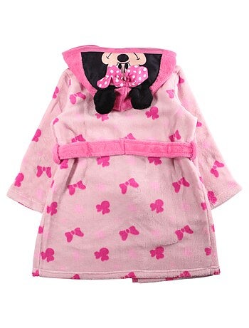 Disney - peignoir à capuche imprimé avec ceinture, capuche à oreilles