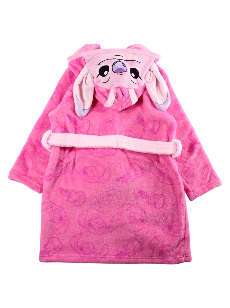 Disney - peignoir imprimé à capuche à oreilles, ceinture Rose - Kiabi