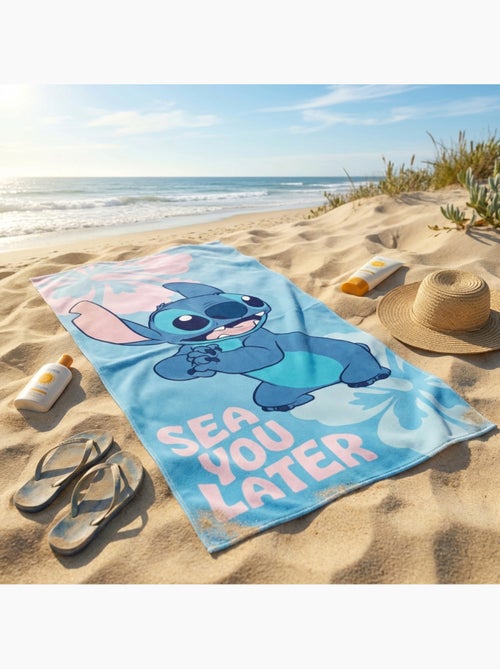 Disney - Polyester handdoek Lilo en Stitch - Kiabi