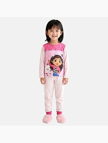 Disney - Pyjama fille imprimé manches longues pantalon