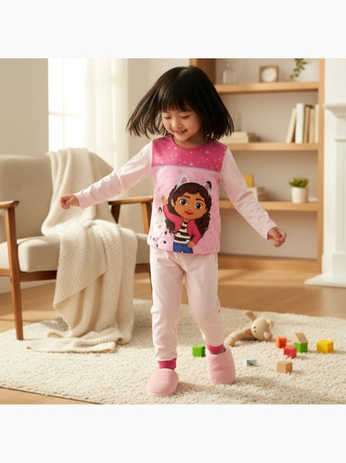 Disney - Pyjama fille imprimé manches longues pantalon - Kiabi