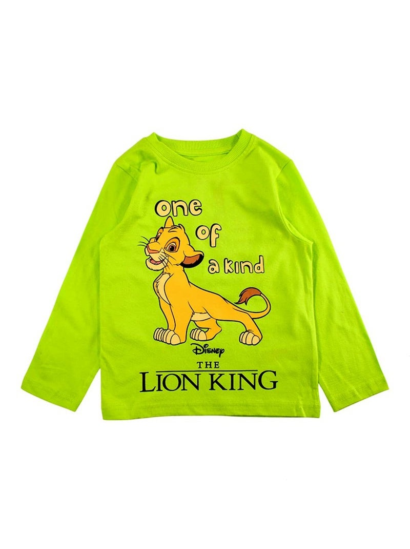 Disney - pyjama imprimé manches longues, col rond Vert - Kiabi
