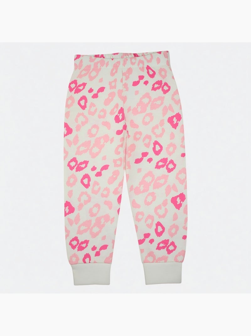 Disney - pyjama manches longues et pantalon assorti avec personnage Blanc - Kiabi