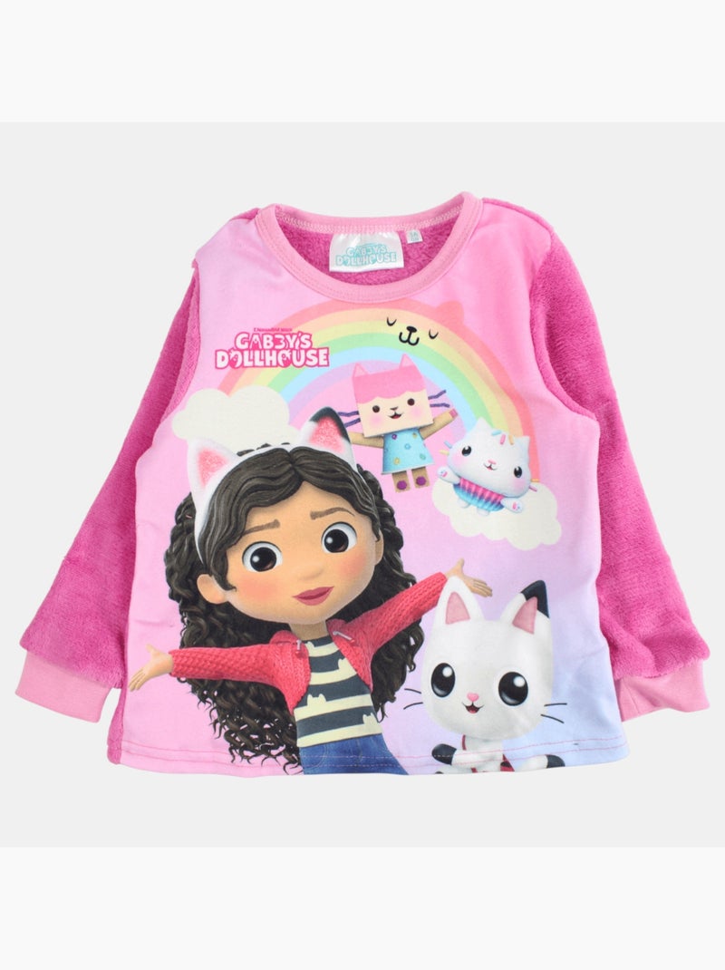Disney - Pyjama meisje bedrukt warm Roze - Kiabi