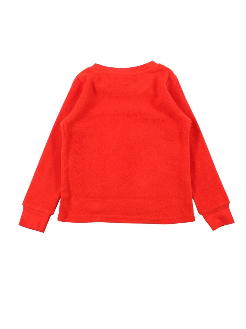 Disney - pyjama polaire imprimé manches longues, col rond Rouge - Kiabi