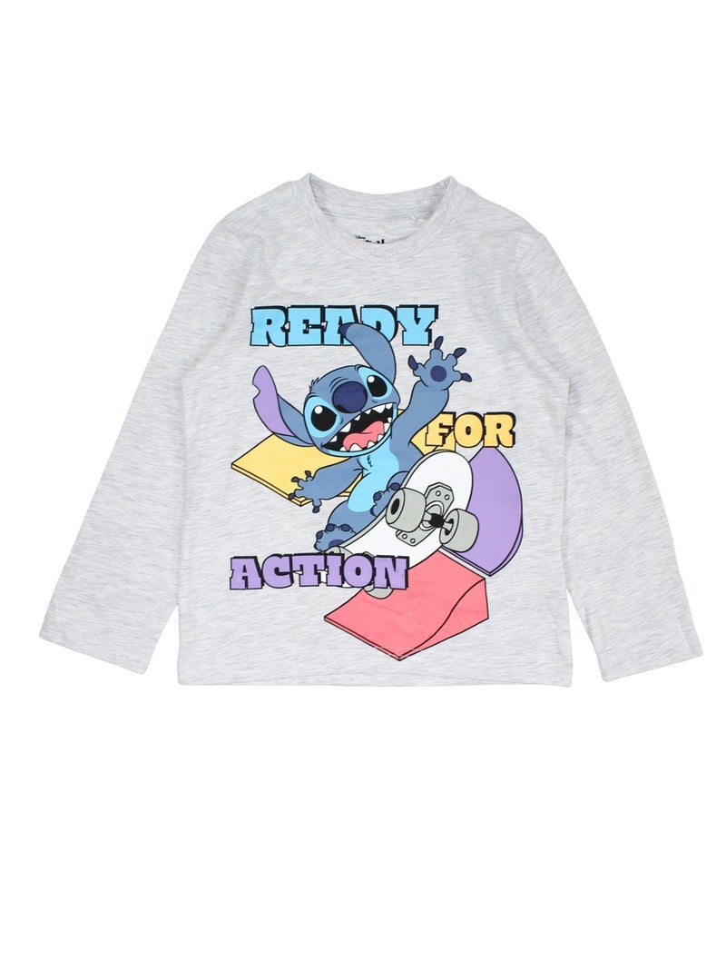 Disney - Pyjama top en broek met patronen Grijs - Kiabi
