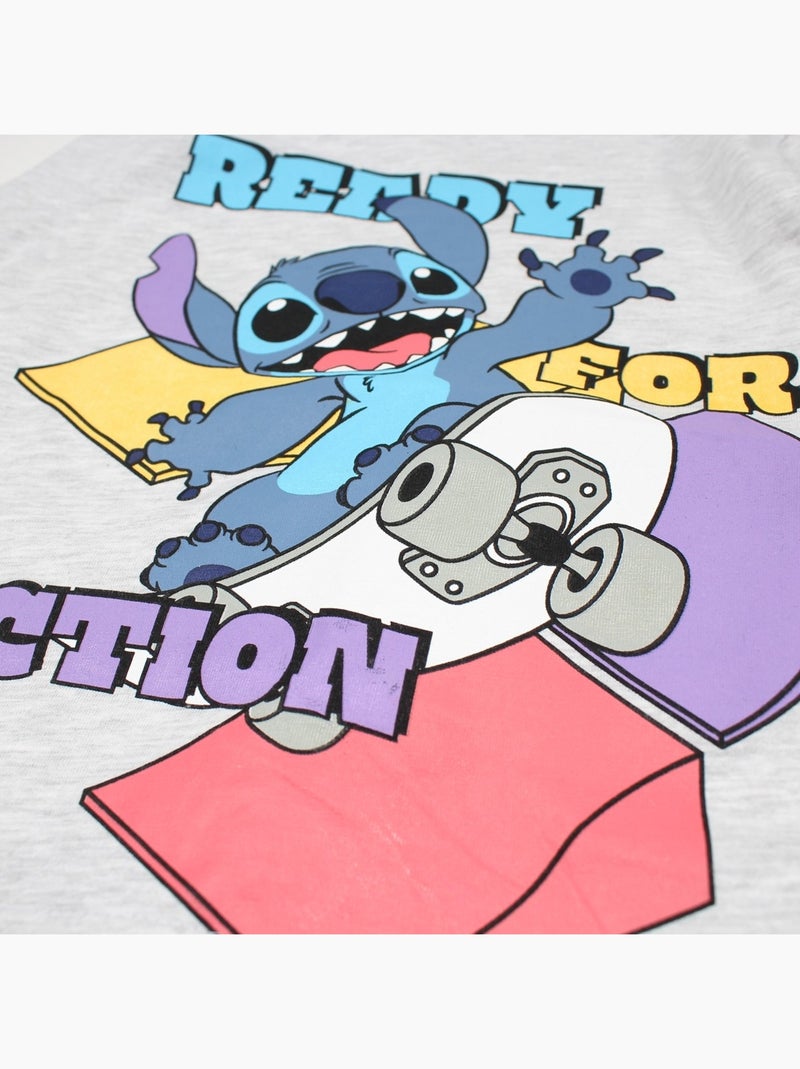 Disney - Pyjama top en broek met patronen Grijs - Kiabi