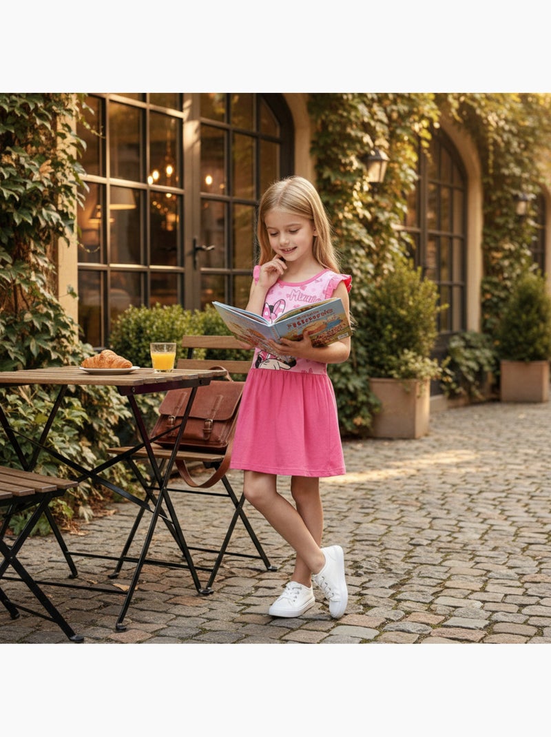 Disney - Robe enfant à motif Rose - Kiabi