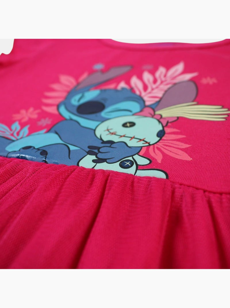 Disney - Robe enfant à motif Rose fushia - Kiabi