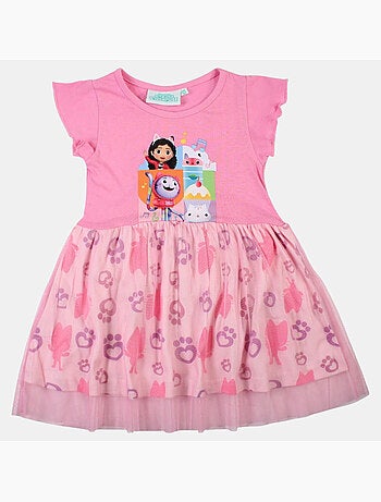 Disney - Robe fille imprimée avec tulle