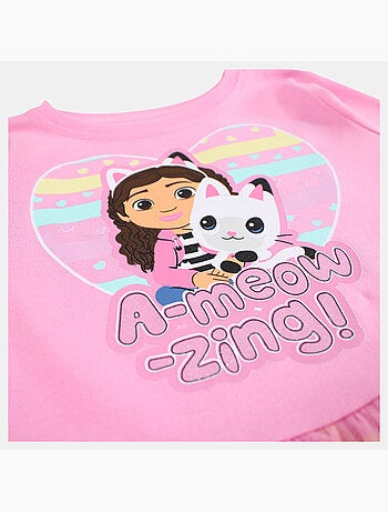 Disney - Robe fille imprimée manches longues tulle
