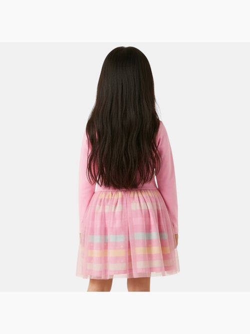 Disney - Robe fille imprimée manches longues tulle - Kiabi Disney - Robe fille imprimée manches longues tulle - Kiabi