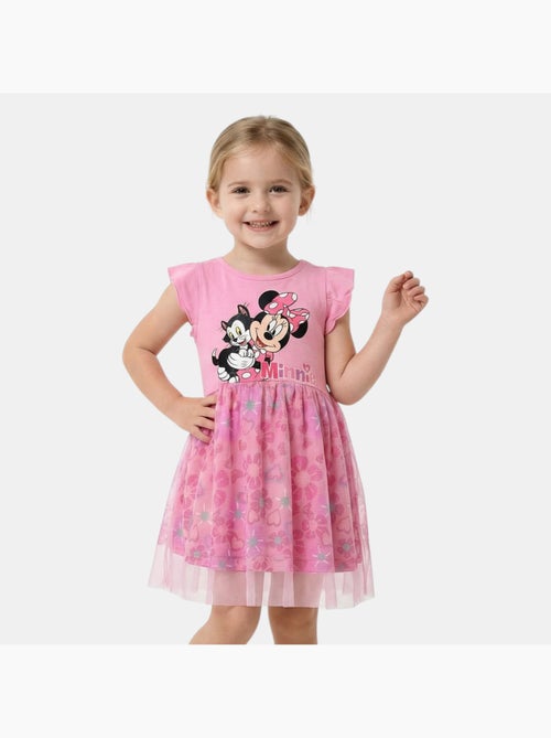 Disney - robe imprimée sans manches, jupe en tulle - Kiabi