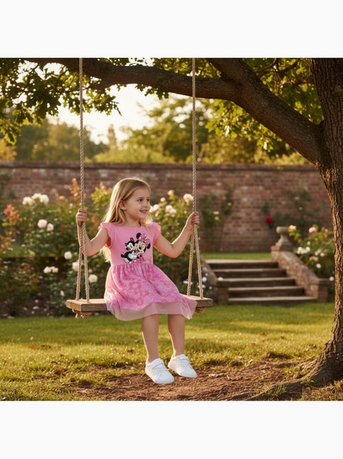 Disney - robe imprimée sans manches, jupe en tulle - Kiabi