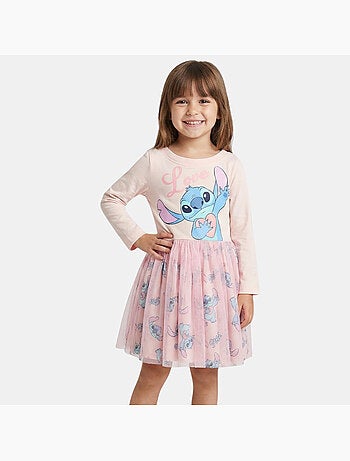 Disney - robe manches longues avec jupe en tulle, col rond