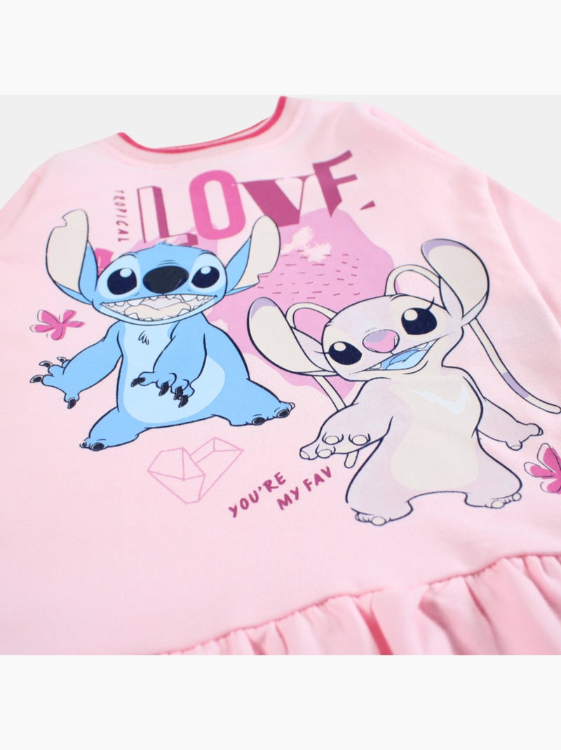 Disney - Robe manches longues avec personnages Rose - Kiabi