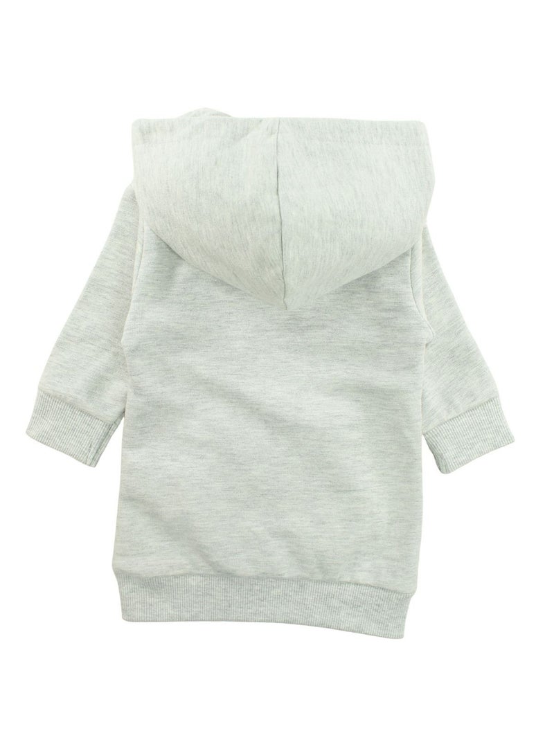 Disney - robe sweat à capuche, poche kangourou, coupe ample Gris - Kiabi