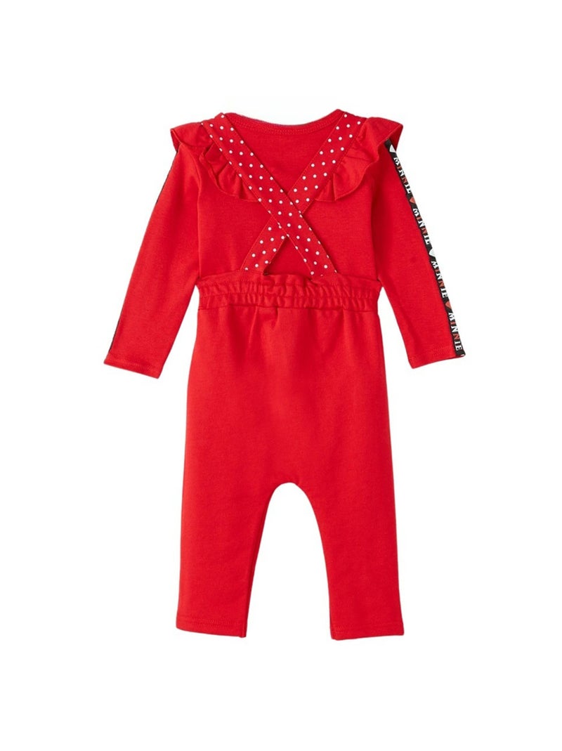 Disney - Salopette broek met lange mouwen top Rood - Kiabi