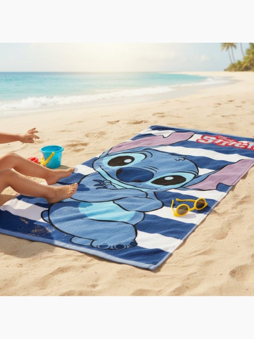 Disney - Serviette de plage lignes et personnage - Kiabi