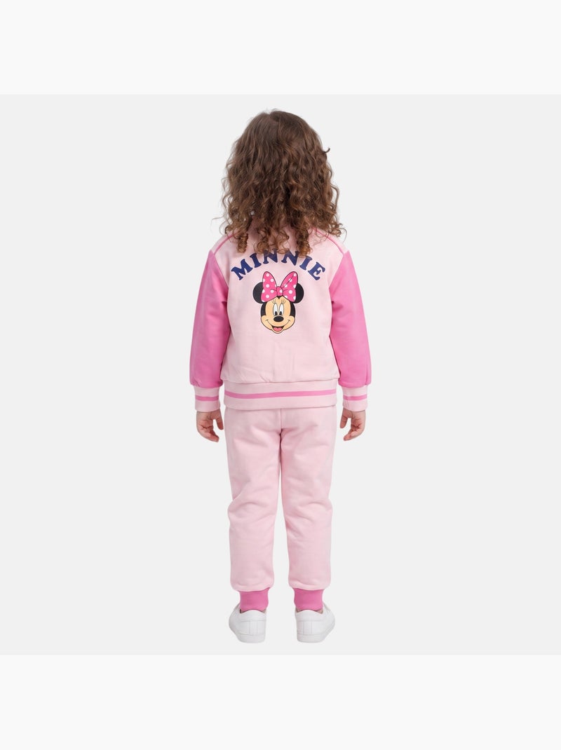 Disney - set bestaande uit een teddyjasje met knopen en een joggingbroek Lichtroze - Kiabi