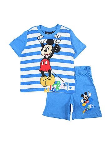 Disney - Set T-shirt en short kind gestreept