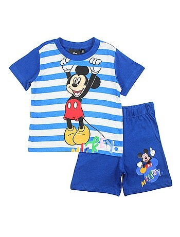 Disney - Set T-shirt en short kind gestreept