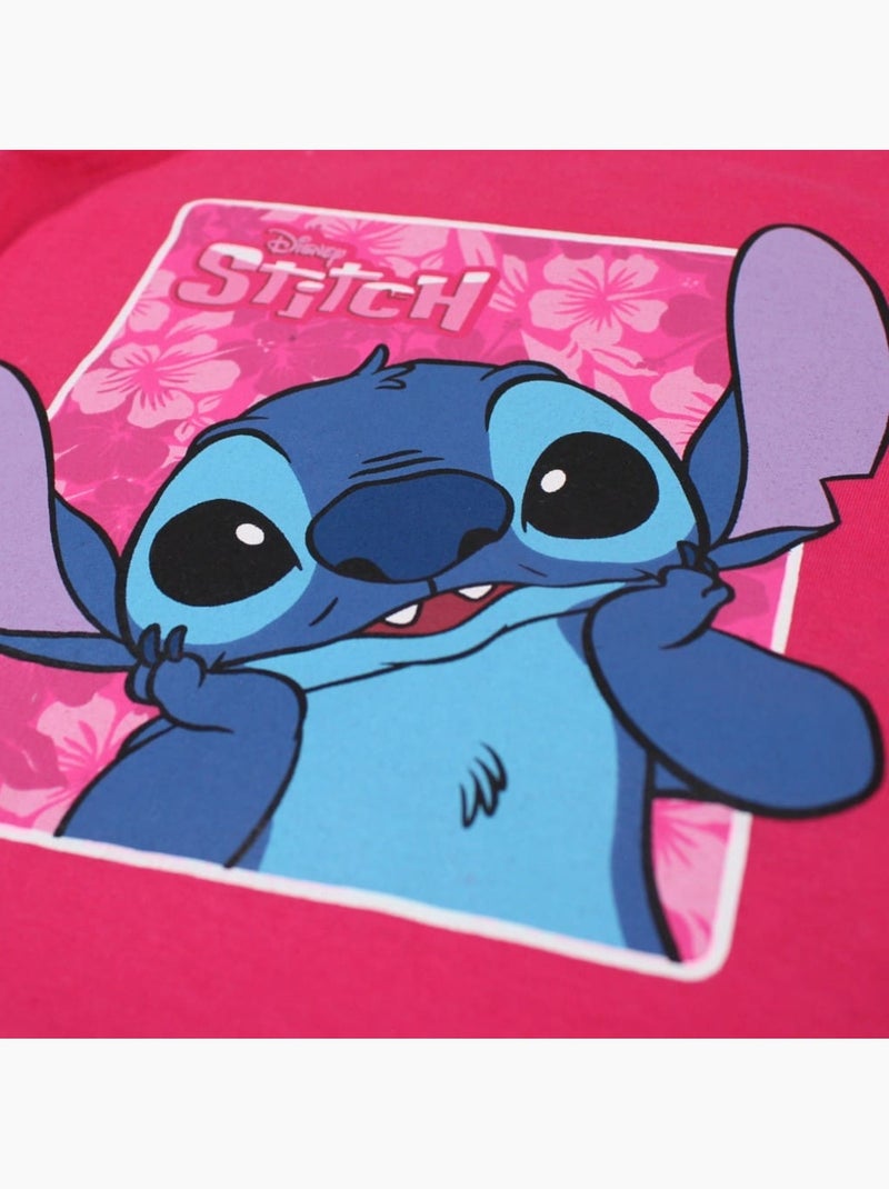 Disney - Set T-shirt en short kind met patroon Fuchsia roze - Kiabi