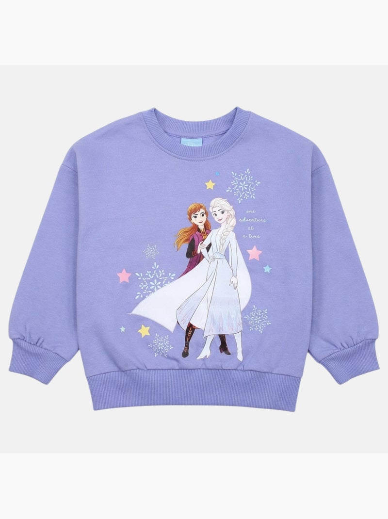 Disney - Sweat avec imprimé fille Mauve - Kiabi