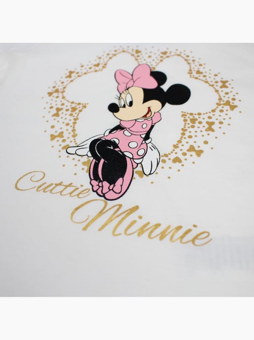 Disney - T-shirt enfant manches courtes blanc motif personnage - Kiabi