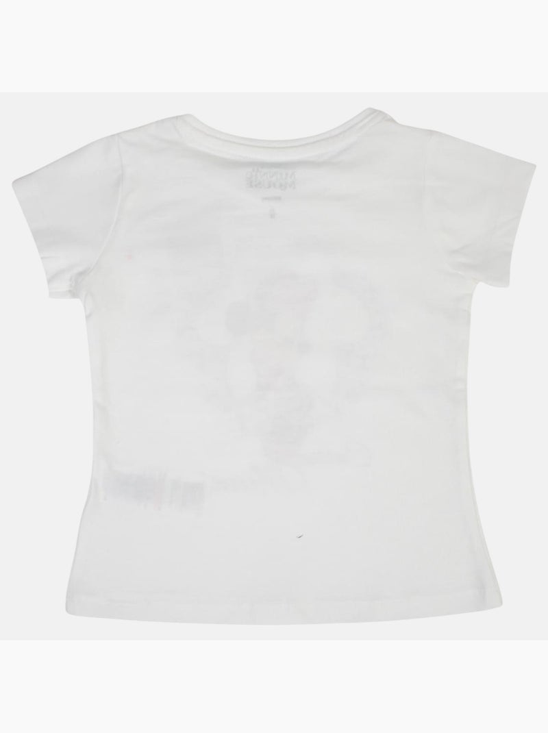 Disney - T-shirt enfant manches courtes blanc motif personnage Blanc - Kiabi